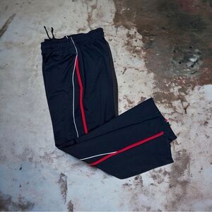 STARTER Baggy Sweatpants Vintage Y2K Men’s Track Pants Black Red Sz L